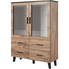 Cama Meble Cama display cabinet LOTTA 2D4D wotan oak + mat black