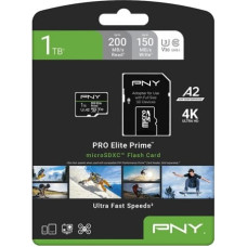 PNY Memory card microSDXC Elite Prime 1TB + adapter SD