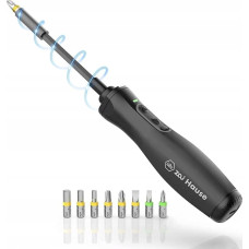Wiha Wiha Zai home e-screwdriver, screwdriver (black, Li-Ion battery 3.6V 1.5Ah, 8 bits and extension)