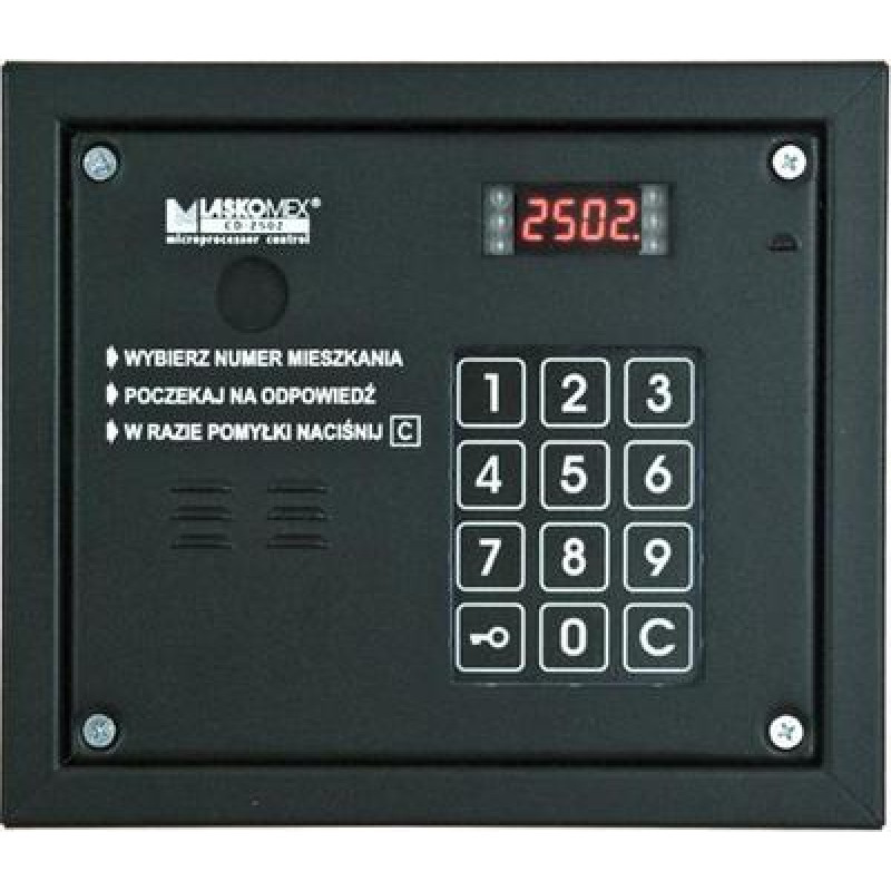 Laskomex Laskomex CP-2503R czarna Panel audio z czytnikiem kluczy RFID