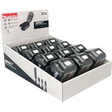 Makita Display 12x Impact Black Bit-Set 31-tlg.