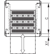 Schroff SCHROFF Varistar 19'' Półka, teleskopowa, 30 kg, RAL 7035, skrócona, 600W 500D