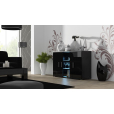 Cama Meble Cama sideboard 120 cm SOHO S7 black/black gloss