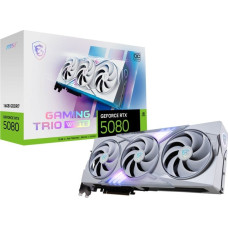 MSI Karta graficzna MSI GeForce RTX 5080 Gaming Trio OC White 16GB GDDR7 DLSS4