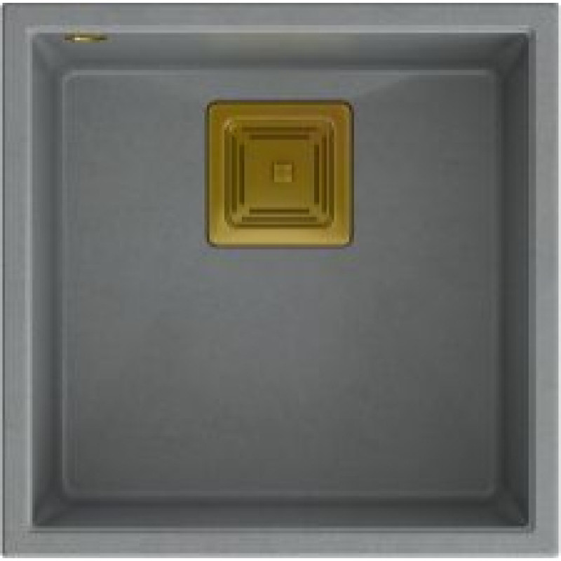 Quadron Zlewozmywak Quadron DAVID 40 GraniteQ silver stone/elementy złote