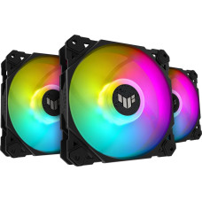 Asus TUF Gaming TF120 ARGB Fan - Triple Fan Kit with ARGB Controller Computer case Air cooler 12 cm Black