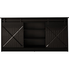 Cama Meble Chest of drawers 160x80x35 GRANERO black/black gloss