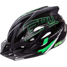 Meteor Velosipēdistu aizsargķivere Gruver M 55-58 cm black / green