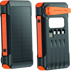 2GO Powerbank 2GO 2GO Notfall-Powerbank 10000mAh Solar-& Handkurbel-Aufla.