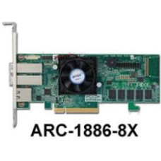 Areca Raid Controller ARC-1886-8X 8-Port Tri Mode PCIe 4.0 x8 2x SFF 8644 (extern) LP