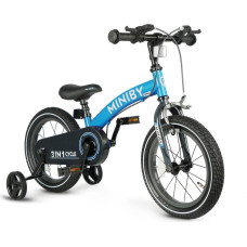 Qplay Rowerek Dziecięcy - Rowerek Biegowy Miniby 14 cali Blue
