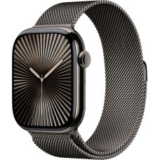 Apple Smartwatch Apple Watch 10 GPS + Cellular 46mm Slate Titanium Milanese Loop M/L Czarny  (MWYW3QF/A)