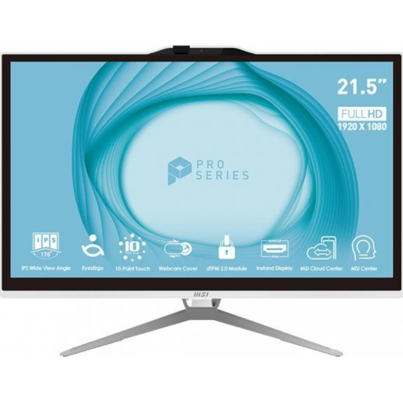MSI Komputer MSI MSI AIO PRO AP222T 13M-092XEU, Intel Core i5-13400, Chipset H610, 21.5