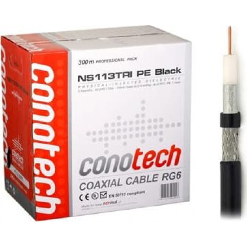 Conotech Kabel CONOTECH NS-113 Trishield PE black box 300m