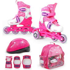 SMJ Sport Combo Pink LED komplekts: 2in1 skrituļslidas HS-TNK-000009549 - 26-29