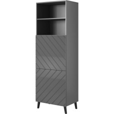 Cama Meble Cabinet ABETO 60x40x176,5 cm graphite/glossy graphite