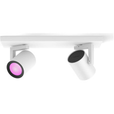 Philips Hue White&Col. Amb. Argenta Spot 2 flg. weiß 2x4.2W.