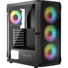 Logic PORTOS ARGB MINIDI USB 3.0 Case Black