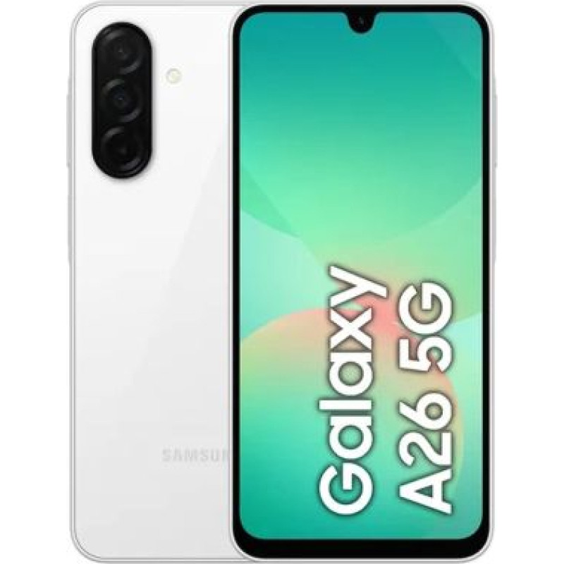 Samsung SM-A266 Galaxy A26 Dual SIM 5G 6GB RAM 128GB White EU - ONLY BOX DAMAGE