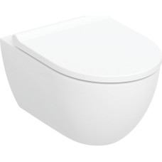 Sourcing Miska WC Sourcing Geberit Acanto sæt væghængt toilet, skjult montering, KeraTect, TurboFlush, med toiletsæde: Soft close