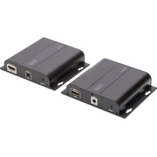 Digitus System przekazu sygnału AV Digitus Przedłużacz/Extender 4K HDMI do 120m przez CAT / IP (zestaw)