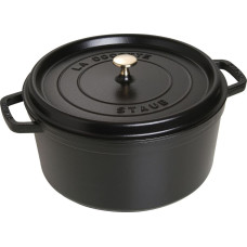 Staub Garnek STAUB żeliwny okrągły 8.35 ltr czarny uniwersalny